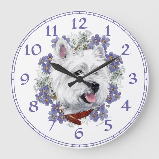 Horloge West Highland White Terrier (Recto)
