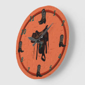 Horloge Western Boots & Saddle 2 (Angle)