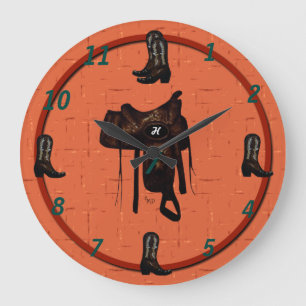 Horloge Western Boots & Saddle 2