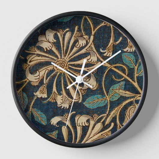 Horloge William Morris Vintage Honeysuckle Motif (Recto)