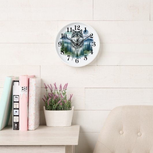 Horloge Wolf Wall Clock (Salle de lecture)