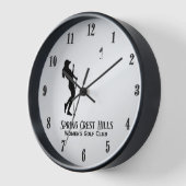 Horloge Women's Golf Two Lines Texte personnel (Angle)