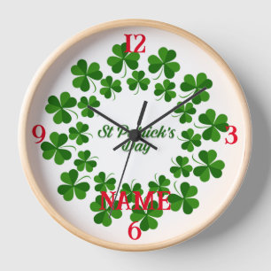 Horloge Wreath de la Saint Patrick Thunder_Cove
