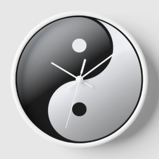 Horloge Yin Yang