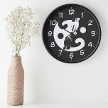 Horloge Yin Yang Chat Noir et blanc<br><div class="desc">Yin Yang Cat Black and White Novelty Wall Horloge - Dans la philosophie chinoise, le symbole yin yang représente comment deux forces opposées peuvent se rassembler pour créer l'harmonie et se complimenter. La danse de deux étant une. Trouvez votre chemin vers la sérénité avec cette horloge murale Yin yang inspirante....</div>