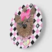 Horloge Yorkie (Grande) (Angle)