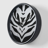 HORLOGE ZEBRA STRIPES ABSTRAITES (Angle)