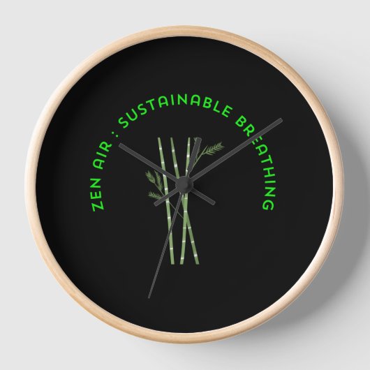 Horloge Zen Air : Respiration Durable (Recto)