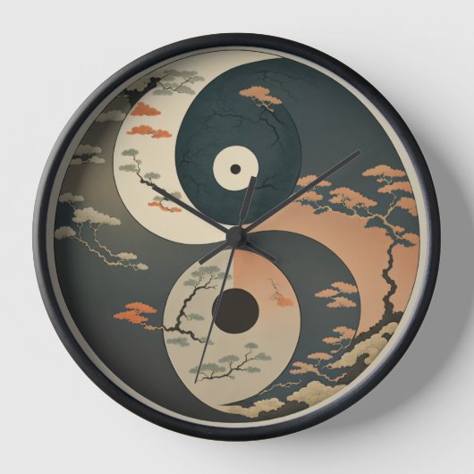 Horloge Zen Ying Yang Style (Recto)
