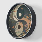 Horloge Zen Ying Yang Style (Angle)