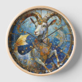 Horloge Zodiaque - Capricorne la Chèvre de mer (Recto)