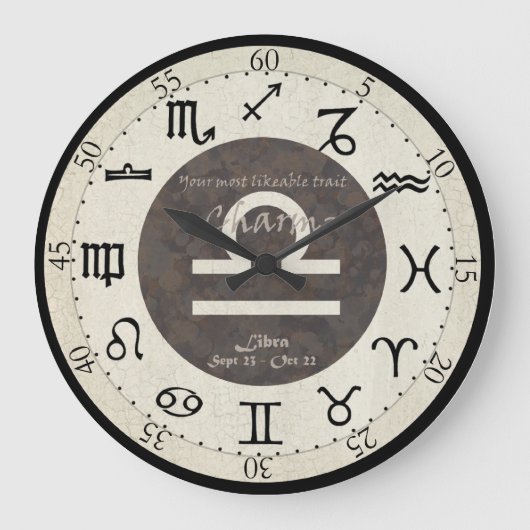 Horloge zodiaque - Libra (Recto)