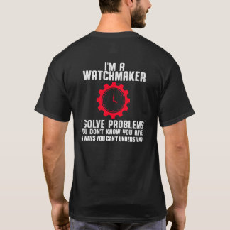 horlogemaker Watchmaking Clock-klok prof T-shirt