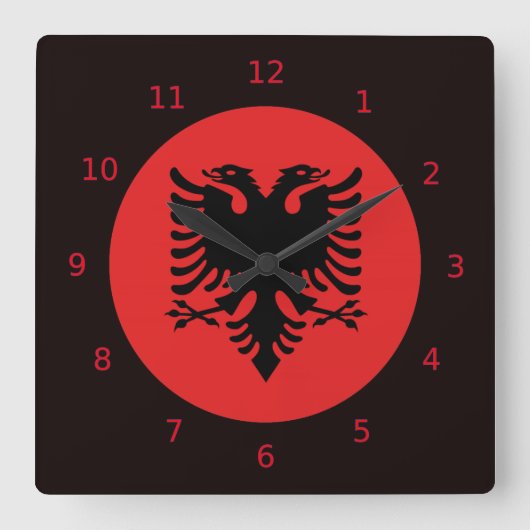 Horloges albanaises de drapeau (Recto)