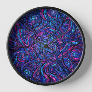 Horloges Artistiques avec Canopée de Forêt Violett
