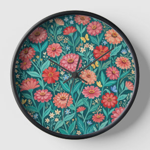 Horloges Artistiques Cottagecore Abstraites avec Z