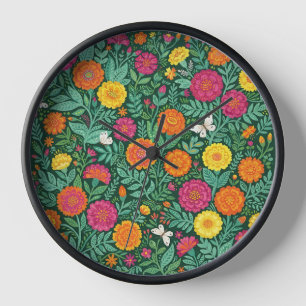 Horloges Artistiques Florales Papillon Marigold Ab