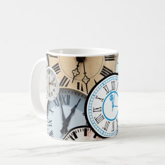 Horloges Café Mug (Devant gauche)
