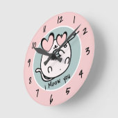 Horloges Chatons, Nurserie, Fille Animale Kitty Ch (Angle)