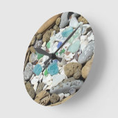 Horloges coolCoquillages de verre de mer Fossiles (Angle)