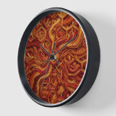 Horloges d'art abstrait en nid d'abeille hexagonal (Angle)