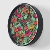 Horloges d'art abstrait papillons monarques (Angle)