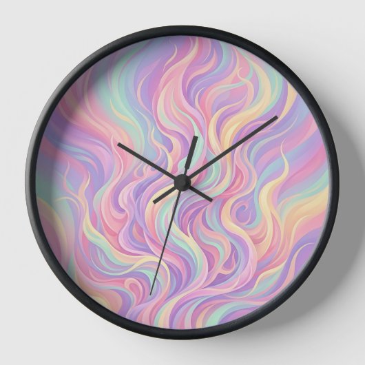 Horloges d'art de danse de feu de flamme abstraite (Recto)