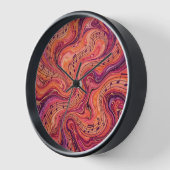 Horloges d'art Notes de Musique Abstraites Coucher (Angle)