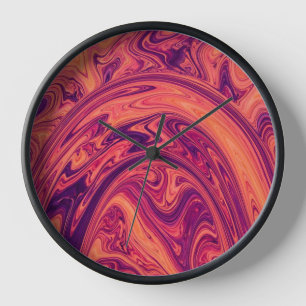 Horloges d'art Pont Orange Coucher de Soleil Arc-e