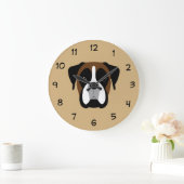 Horloges de décoration murale pour chien de boxer (Maison)