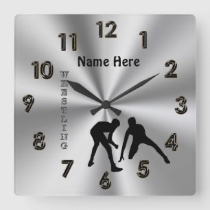 Horloges de lutte personnalisées avec son NOM