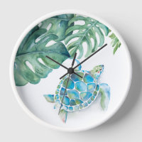 Horloges de pépinière de tortue de mer mignonne