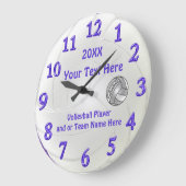 Horloges de volley-ball personnalisées avec 3 boît (Angle)