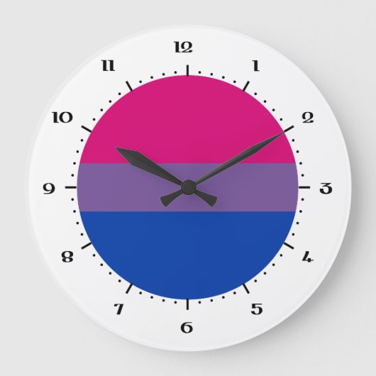 Horloges drapeau de bisexualité (Recto)