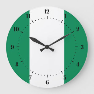 Horloges du drapeau nigérian