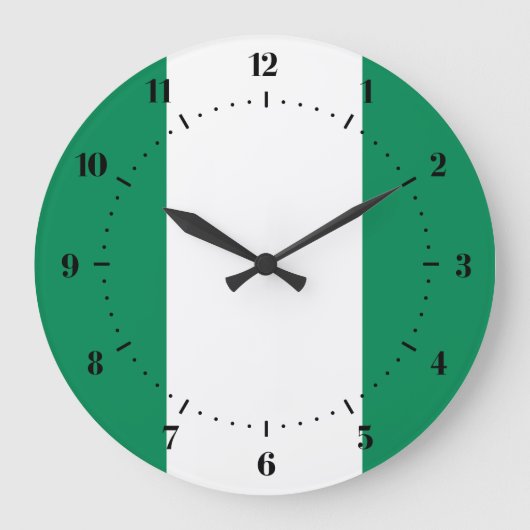 Horloges du drapeau nigérian (Recto)