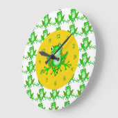 Horloges mignonnes du mur de grenouille (Angle)