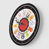 Horloges murales chinoises mignonnes de cercle de (Angle)