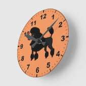 Horloges murales de conception de caniche (Angle)