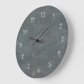 Horloges murales de cuisine aspect ardoise (Angle)