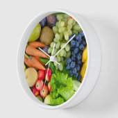 Horloges Murales De Cuisine Moderne Fruits Et Légu (Angle)