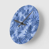 Horloges murales de Hawaïen de Camo d'ananas (Angle)