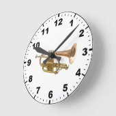 Horloges murales design "Trumpet" (Angle)