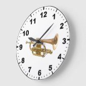Horloges murales design "Trumpet" (Angle)
