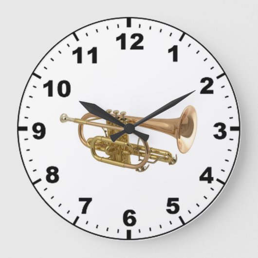 Horloges murales design "Trumpet" (Recto)