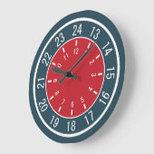 horloges murales FAITES SUR COMMANDE de 24 heures (Angle)