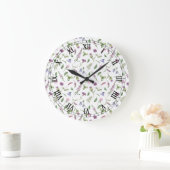 Horloges murales - Fleurs sauvages printemps été (Maison)
