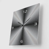 Horloges murales grises/blanches avec fond neige (Angle)