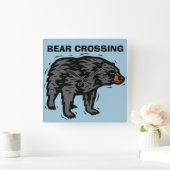 Horloges murales grizzly, Mur Carré de passage d'o (Maison)