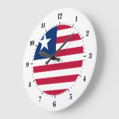 Horloges murales libériennes de drapeau (Angle)